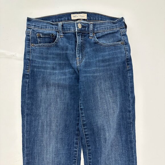 Gap Straight Women's size 26 Dark Wash Blue Denim Jeans - Picture 2 of 5